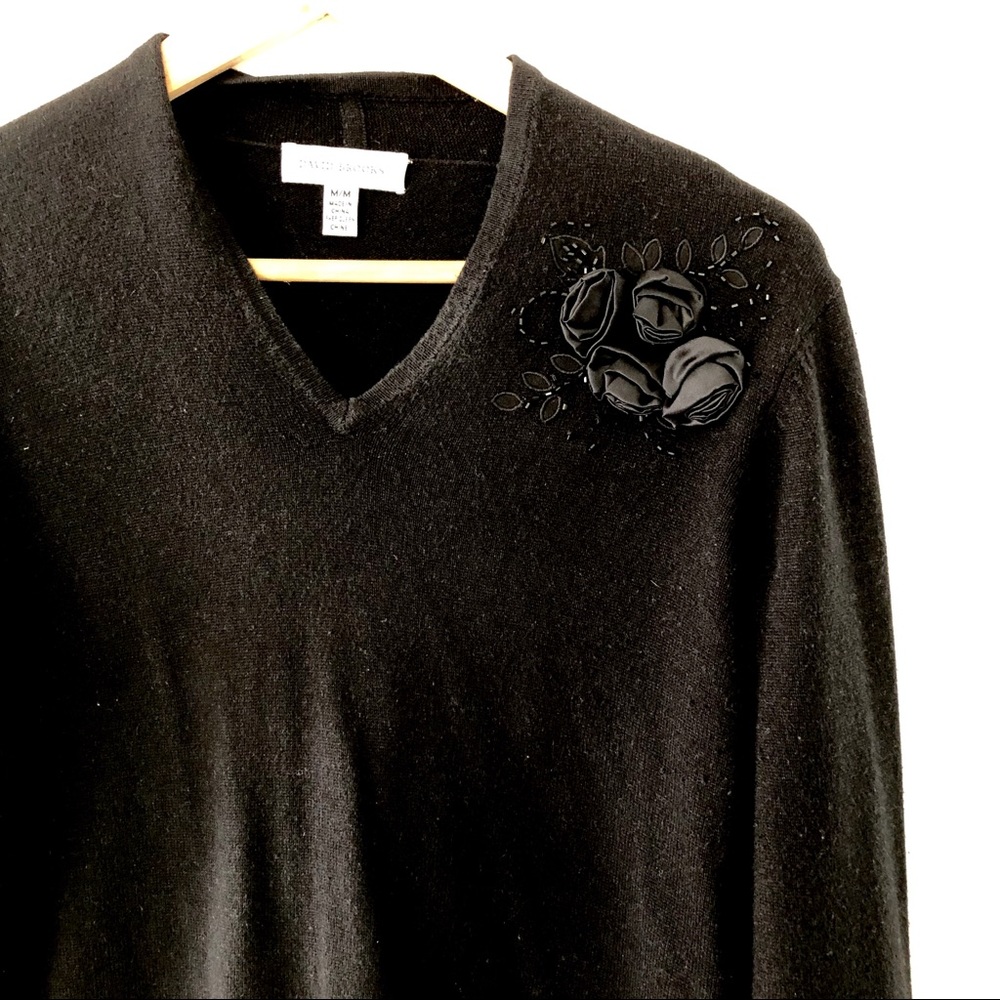 V-Neck Embellished Sweater